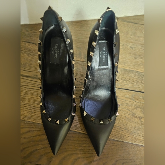Valentino Black Studded Heels